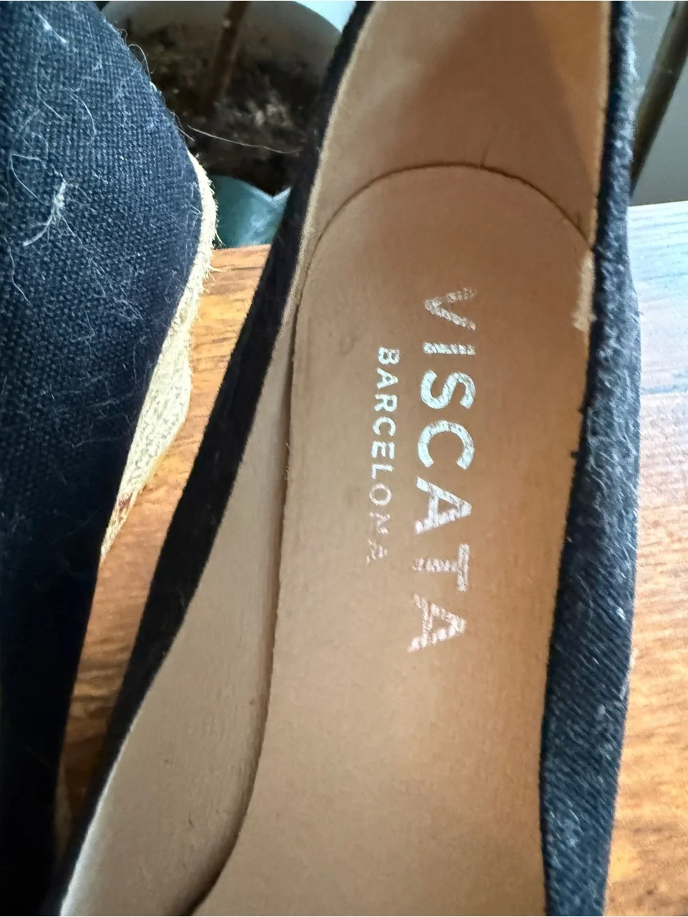 VISCATA Barcelona Black Espadrille Wedge Pumps - Women's